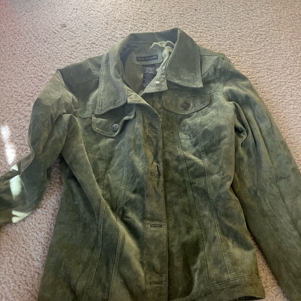 Coldwater Creek Green Jean Jacket Classic Style